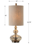 Formoso - Glass Table Lamp - Amber