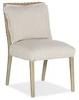 Surfrider - Woven Back Side Chair Set of 2 - Beige / Light Brown
