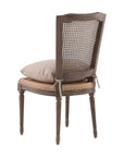 Morton - Dining Side Chair - Dark Brown / Beige