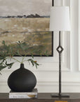 Puncture - Cordless Iron Buffet Lamp - Black / Bronze
