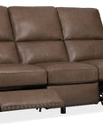 MS - Julian Zero Gravity Power Sofa with Power Headrest - Dark Brown