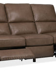 MS - Julian Zero Gravity Power Sofa with Power Headrest - Dark Brown