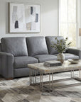 MS - Optimus Three Seat Power Sofa - Dark Gray