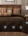 Laredo - Queen Comforter Set Set of 6 - Turquoise