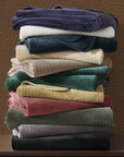 Stonewashed Cotton Velvet - King Quilt Set Set of 3 - Gray