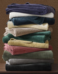 Stonewashed Cotton Velvet - Full/Queen Quilt Set Set of 3 - Light Tan