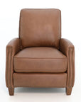 Melrose - Push Thru The Arm Recliner - Saddle