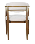 Moxie - Dining Arm Chair - Walnut / White