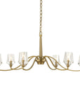 Barcelona - 6 Light Brass Chandelier - Gold