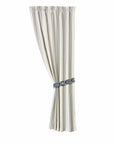 St. Clair - Striped Curtain Set Set of 2 - White & Navy