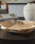 Organic Embrace - Outdoor Teak Bowl - Brown