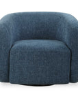 Junie - Swivel Barrel Chair - Blue