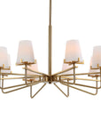 Lassen - 8 Light Chandelier - Brass