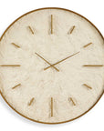 Stone Serenity - Wall Clock - Light Brown