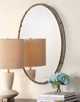 Twisted Branch - Oval Mirror - Gold