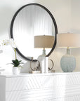 Dawsyn - Round Mirror - Black