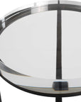 Midas - Round Accent Table - Dark Bronze