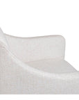 Banks Upholstered Dining Arm Chair with Casters
