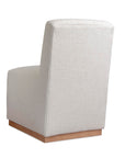 Banks Upholstered Dining Side Chair with Casters