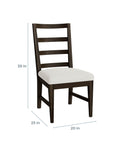HideAway McKenzie Maple Dining Chair with Upholstered Seat