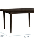 HideAway Solid Maple Oval Extendable Dining Table