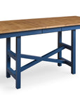 HideAway Solid Maple Trestle Extendable Counter Dining Table