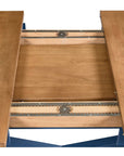 HideAway Solid Maple Trestle Extendable Counter Dining Table