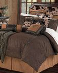 Caldwell - Queen Comforter Set Set of 5 - Brown