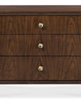 Archives - Three-Drawer Nightstand - Dark Brown