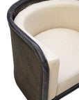 Montgomery - Cane Chair - Black / Beige