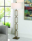 Link - Brushed Gold Floor Lamp