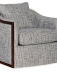 Coco Exposed Wood Swivel Chair