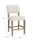 Bailey Upholstered Counter Stool