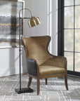 Bessemer - Industrial Floor Lamp - Light Brown