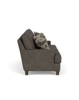 Moxy - Fabric Sofa, T-Shaped Seat Cushion, Straight Track Arms