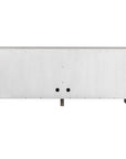 Brinson - Carved Wood 4 Door Cabinet - White / Woodtone