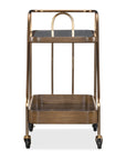 Commerce And Market - Walnut Wine and Bar Cart - Light Caramel