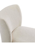 Reed Upholstered Dining Chair with Casters