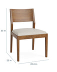 Myers Dining Side Chair with Upholstered Seat