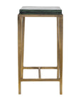 Preston - Square Accent Table - Brass,Gold