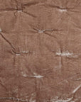 Stella - King Faux Silk Velvet Pintuck Quilt - Dusty Rose