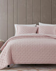 Lyocell - King Eucalyptus Quilt Set Set of 3 - Blush