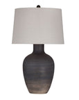 Volga - Table Lamp - Dark Gray / Beige