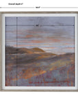 Dawn On The Hills - Framed Print - Purple