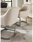 Modern Mood - Upholstered Arm Chair With Metal Base - Beige