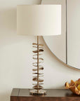 Akoa - Metal Disc Table Lamp - Brass,Gold