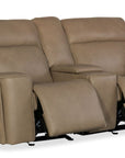 MS - Riverton Power Gliding Console Loveseat With Power Headrest And Lumbar