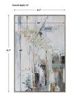 Natural Springs - Hand Painted Canvas Art - Light Gray