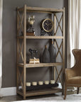 Stratford - Reclaimed Wood Etagere - Light Brown