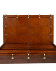 Gentlemen's - King Bed - Dark Brown